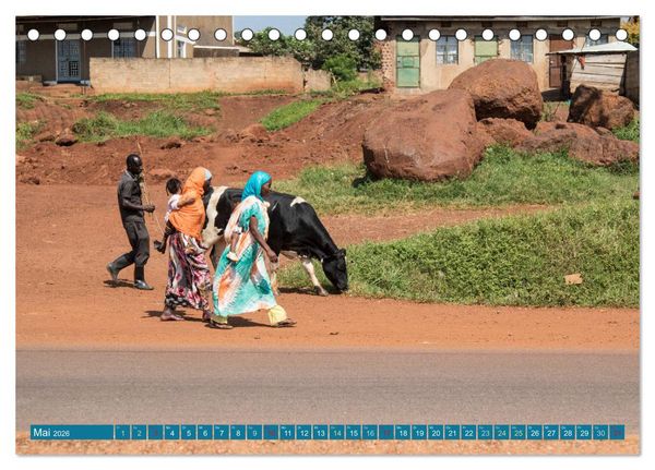 Produktbild: Geheimtipp Uganda (Tischkalender 2026 DIN A5 quer), CALVENDO Monatskalender