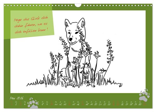 Produktbild: Der kleine GROSSE Wolf - Kalender (Wandkalender 2026 DIN A3 quer), CALVENDO Monatskalender