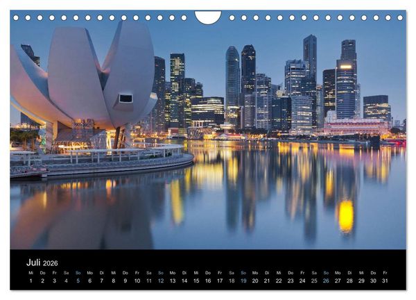 Produktbild: Metropolen zur blauen Stunde 2026 (Wandkalender 2026 DIN A4 quer), CALVENDO Monatskalender