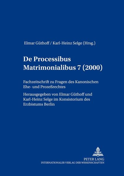 Produktbild: De processibus matrimonialibus
