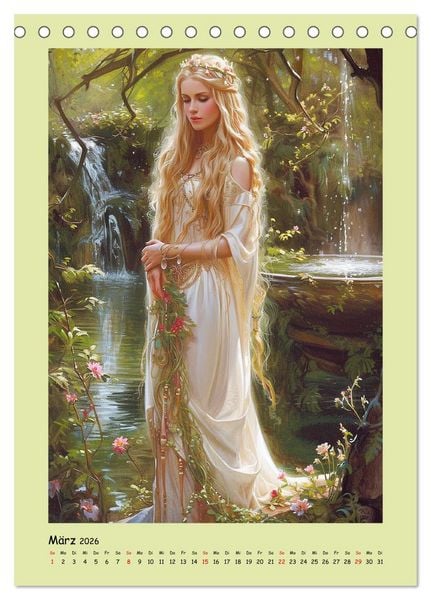 Produktbild: Druidenland. Keltische Fantasy-Figuren aus der Anderwelt (Tischkalender 2026 DIN A5 hoch), CALVENDO Monatskalender