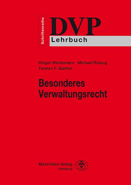 Produktbild: Besonderes Verwaltungsrecht