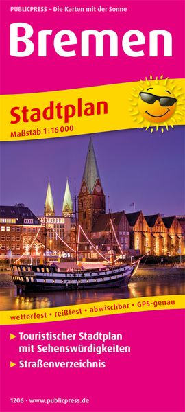 Bremen. Stadtplan 1:16 000