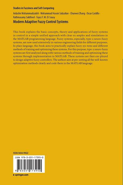 Produktbild: Modern Adaptive Fuzzy Control Systems