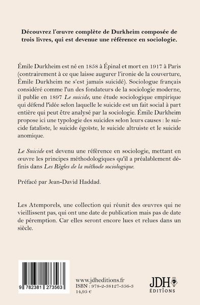 Produktbild: Le suicide