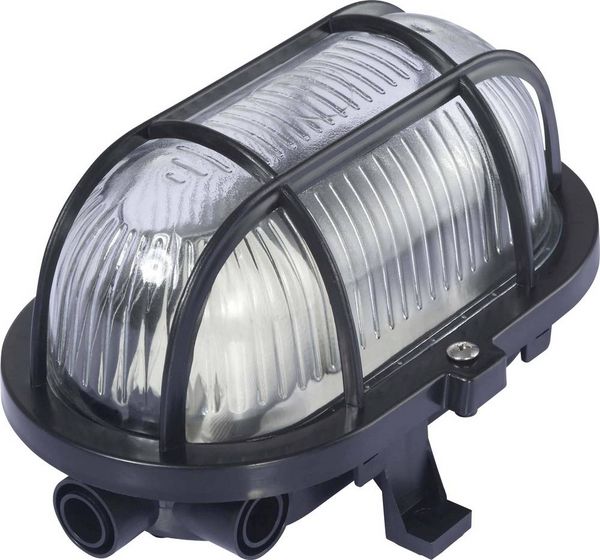 Produktbild: Sygonix Feuchtraumleuchte E27 60W Schwarz