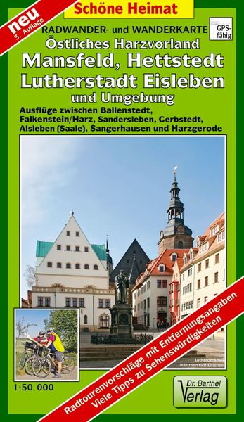 Produktbild: &Ouml;stliches Harzvorland - Mansfeld, Hettstedt, Lutherstadt Eisleben 1 : 50 000. Radwander- und Wanderkarte