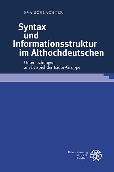 Produktbild: Syntax und Informationsstruktur im Althochdeutschen