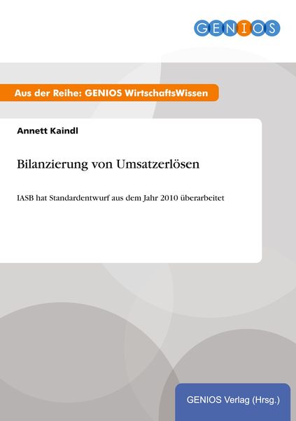 Produktbild: Bilanzierung von Umsatzerl&ouml;sen