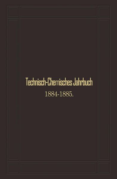 Produktbild: Technisch-Chemisches Jahrbuch 1884-1885