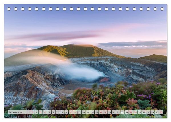 Produktbild: Costa Rica - Tierwelt und Landschaften (Tischkalender 2026 DIN A5 quer), CALVENDO Monatskalender