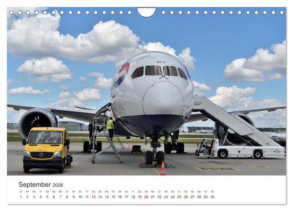 Produktbild: Ein Jahr am Flughafen Stuttgart (Wandkalender 2026 DIN A4 quer), CALVENDO Monatskalender