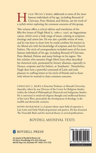 Produktbild: The Letters of Hugh Metel