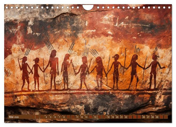 Produktbild: Steinzeit Galerie (Wandkalender 2026 DIN A4 quer), CALVENDO Monatskalender