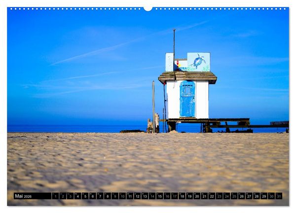 Produktbild: Einzigartige Strandansichten auf Amrum (hochwertiger Premium Wandkalender 2026 DIN A2 quer), Kunstdruck in Hochglanz