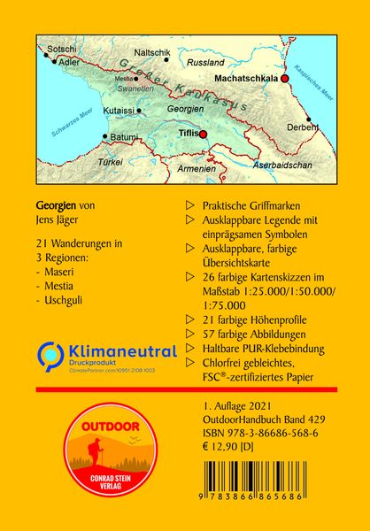 Produktbild: Georgien 21 Wanderungen in Swanetien