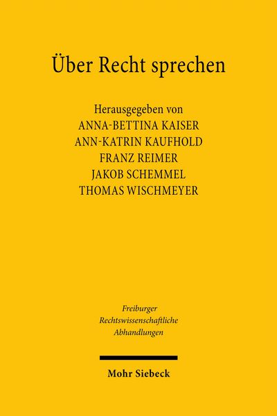 Produktbild: &Uuml;ber Recht sprechen