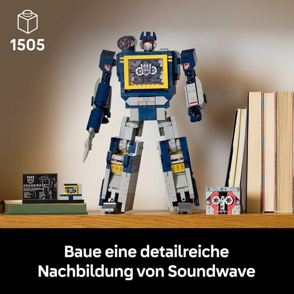 Produktbild: LEGO Icons 10358 Transformers: Soundwave, Modellbau f&uuml;r Erwachsene