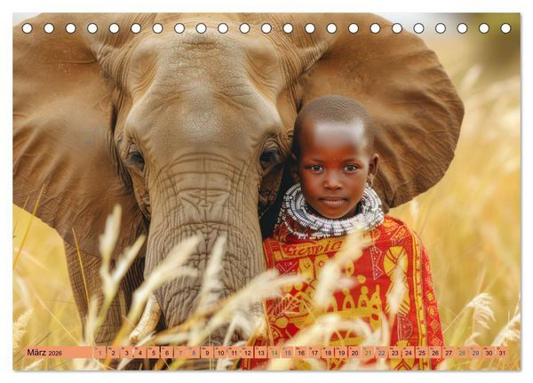 Produktbild: Afrikas urt&uuml;mliche Sch&ouml;nheit (Tischkalender 2026 DIN A5 quer), CALVENDO Monatskalender