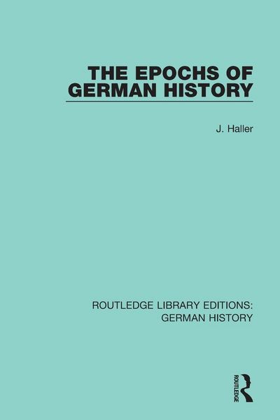 Produktbild: The Epochs of German History