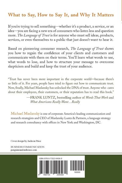 Produktbild: The Language of Trust