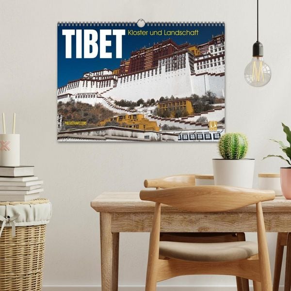 Produktbild: Tibet - Kloster und Landschaft (Wandkalender 2026 DIN A3 quer), CALVENDO Monatskalender