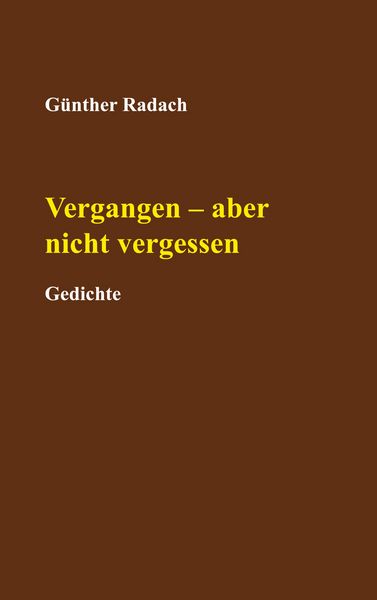 Produktbild: Vergangen - aber nicht vergessen