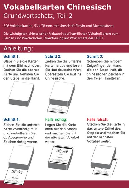 Produktbild: Vokabelkarten Chinesisch