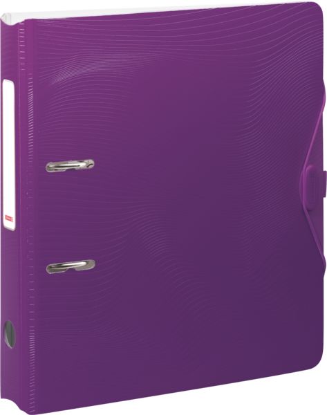Produktbild: Brunnen Ordner &bdquo;WAVE&ldquo; Colour Code &brvbar; A4, 50 mm, Hebelmechanik mit gummiertem Griff, purple