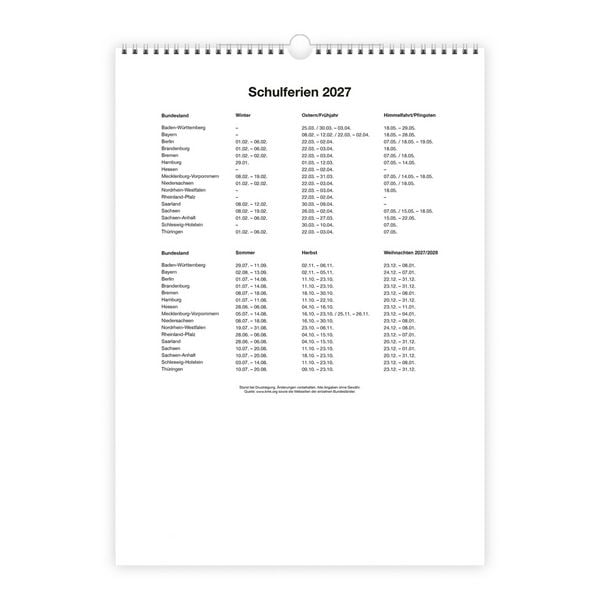 Produktbild: TR&Ouml;TSCH - Gro&szlig;bildkalender XL Familienplaner 2027 mit 6 Spalten