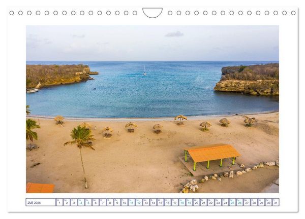 Produktbild: Strand und Meer auf Cura&ccedil;ao (Wandkalender 2026 DIN A4 quer), CALVENDO Monatskalender