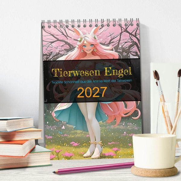 Produktbild: Tierwesen Engel (Tischkalender 2027 DIN A5 hoch), CALVENDO Monatskalender