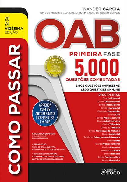 Produktbild: Como Passar Na Oab - 1&ordf; Fase