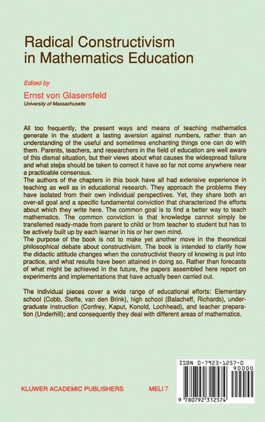 Produktbild: Radical Constructivism in Mathematics Education