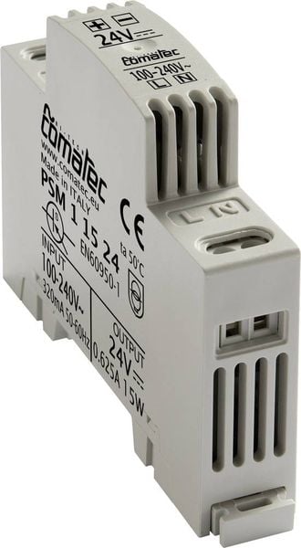 Comatec PSM1/15.24 Hutschienen-Netzteil (DIN-Rail) 24 V/DC 0.625A 15W Inhalt 1St.