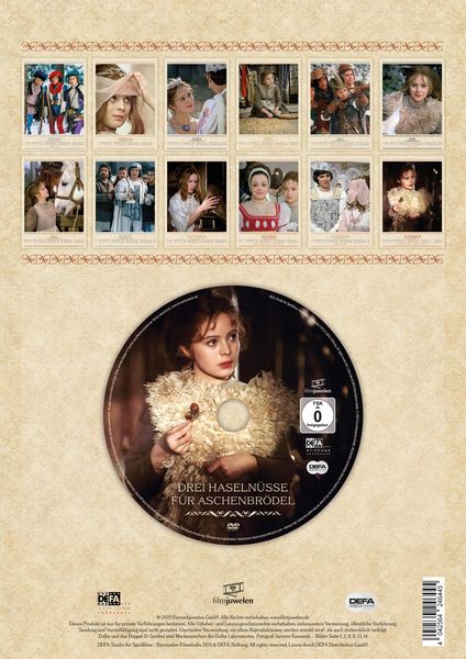Produktbild: Drei Haseln&uuml;sse f&uuml;r Aschenbr&ouml;del - Kalender 2026 inkl. DVD (Wandkalender / Fotokalender) (Filmjuwelen / DEFA-M&auml;rchen)