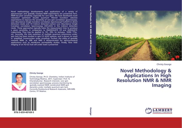 Produktbild: Novel Methodology & Applications In High Resolution NMR & NMR Imaging