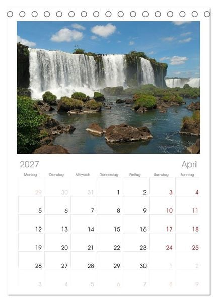 Produktbild: Tischplaner 2027 - Buenos Aires mit Iguazu (A5 Tischkalender zum Aufstellen) CALVENDO