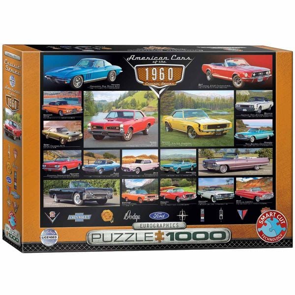 Eurographics 6000-0677 - American Cars of the 1960s , Puzzle, 1.000 Teile