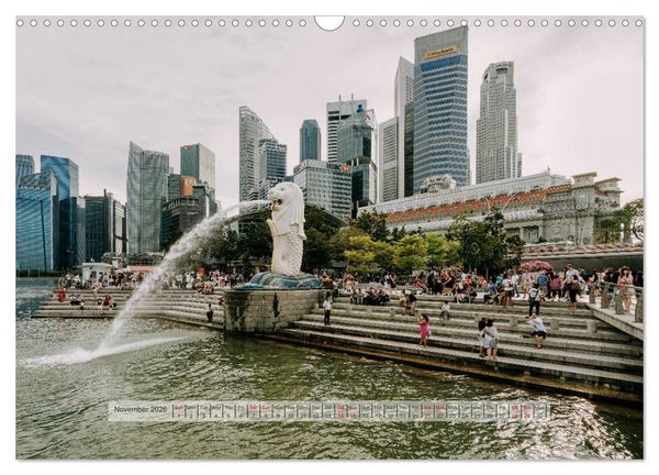 Produktbild: Discover Singapore (Wall Calendar 2026 DIN A3 landscape), CALVENDO 12 Month Wall Calendar