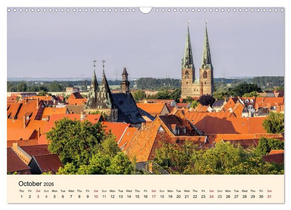 Produktbild: Quedlinburg - World Heritage Site in the Harz Mountains (Wall Calendar 2026 DIN A3 landscape), CALVENDO 12 Month Wall Calendar