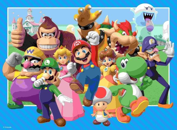 Produktbild: Kinderpuzzle 100 XXL Teile - Nintendo Super Mario - Los geht's!