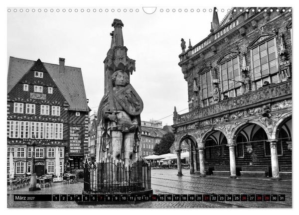 Produktbild: Historisches Bremen (Wandkalender 2027 DIN A3 quer), CALVENDO Monatskalender