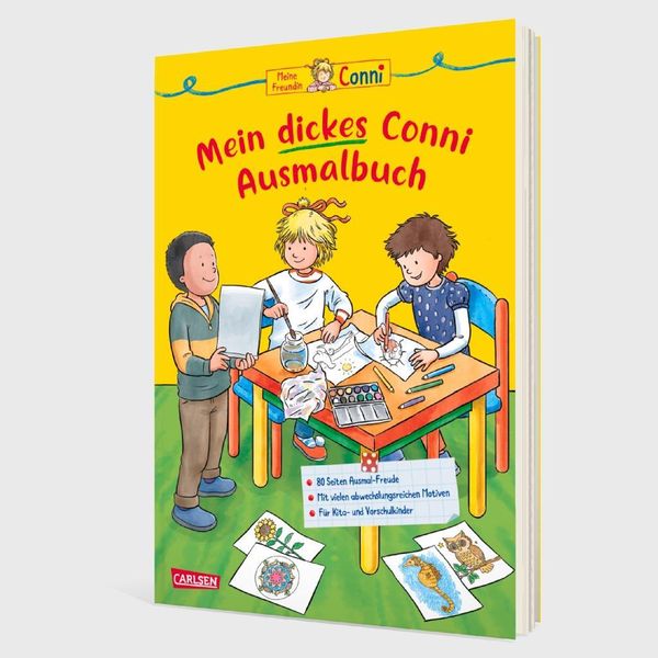 Produktbild: Conni Gelbe Reihe (Besch&auml;ftigungsbuch): Mein dickes Conni-Ausmalbuch