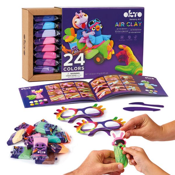 Produktbild: Air Clay Modellierset Set 24 Farben