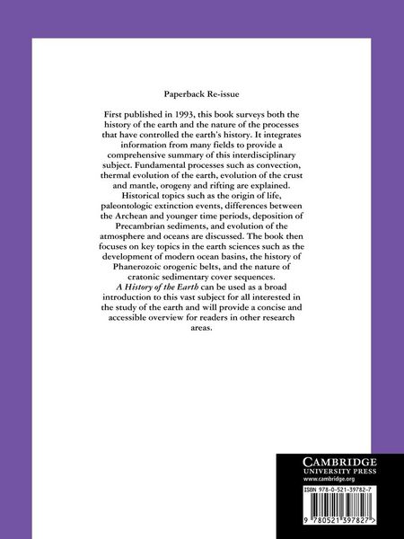 Produktbild: A History of the Earth