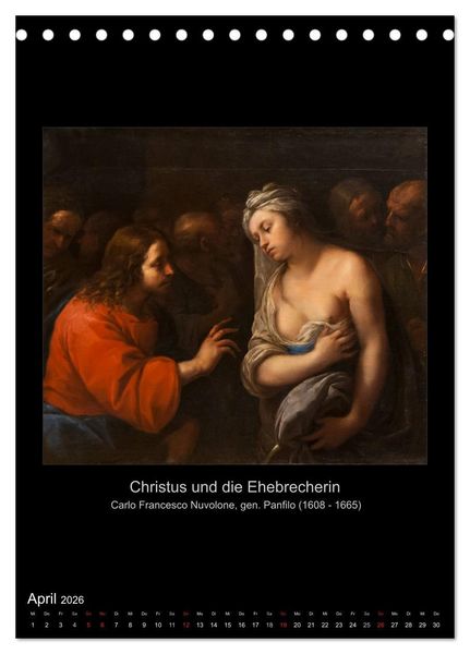Produktbild: Jesus Christus - Das Leben Christi auf Gem&auml;lden der alten Meister (Tischkalender 2026 DIN A5 hoch), CALVENDO Monatskalender