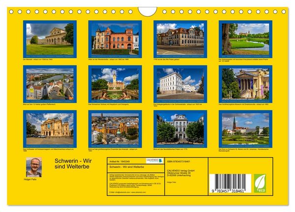 Produktbild: Schwerin - Wir sind Welterbe (Wandkalender 2026 DIN A4 quer), CALVENDO Monatskalender