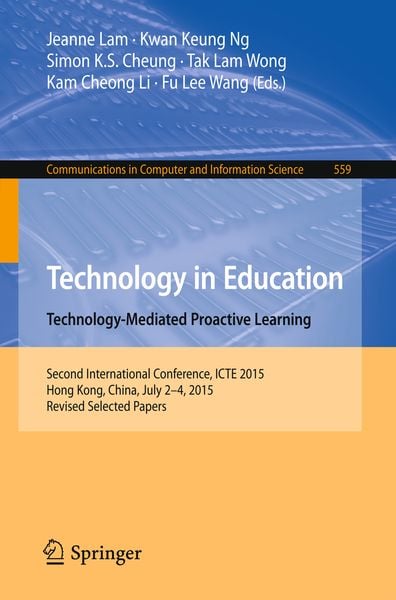 Produktbild: Technology in Education. Technology-Mediated Proactive Learning