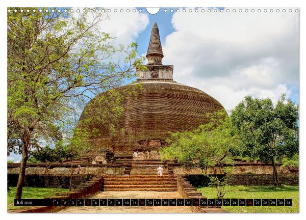 Produktbild: Sri Lanka 2026 Kulturh&ouml;hepunkte (Wandkalender 2026 DIN A3 quer), CALVENDO Monatskalender